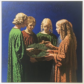 Petalbody Dancehall style, Midjourney V6.1: classical 18th-century oil painting