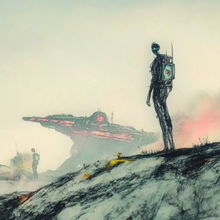 Terrametallurgy style, Midjourney V6.1: cinematic shot from sci-fi movie