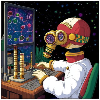 Gildenshroom style, Midjourney V6.1: editorial illustration for popular scientific magazine cover