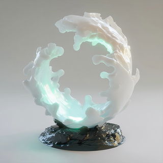 Mortise Moonwork style, Midjourney V6.1: abstract 3D render
