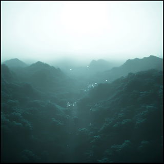 Mortise Moonwork style, Midjourney V6.1: realistic landscape photograph of quiet dawn