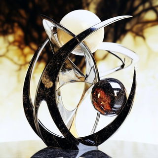 Analog Surrealist Embroidery style, Midjourney V6.1: abstract 3D render