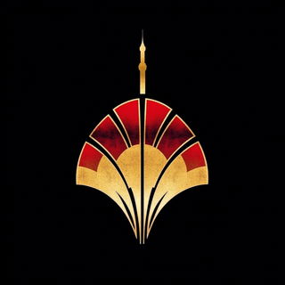 Analog Surrealist Embroidery style, Midjourney V6.1: bold minimalist logo design for Istanbul city municipal services