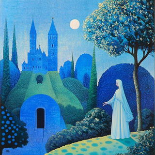 Meteorfoil style, Midjourney V6.1: retro fairy-tale illustration