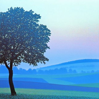 Meteorfoil style, Midjourney V6.1: realistic landscape photograph of quiet dawn