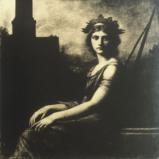 Cameflash Tattooism style, Midjourney V6.1: classical 18th-century oil painting