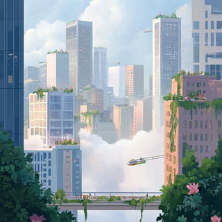 Skyvault Fair Architects style, Midjourney V6.1: megacity with futuristic bioarchitecture