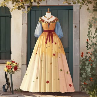 Skyvault Fair Architects style, Midjourney V6.1: haute-couture fashion outfit