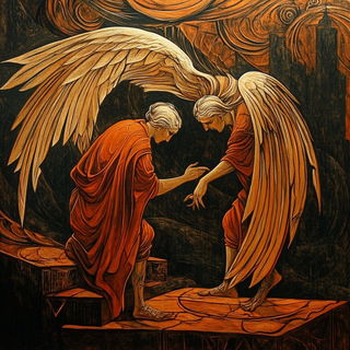 The Vermilion Scrapers style, Midjourney V6.1: classical 18th-century oil painting