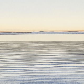 Silhouettrism style, Midjourney V6.1: realistic landscape photograph of quiet dawn