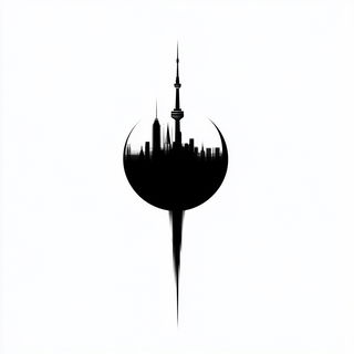 Impastographica style, Midjourney V6.1: bold minimalist logo design for Istanbul city municipal services