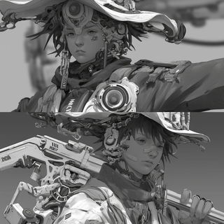 Petalopolis style, Midjourney V6.1: black-and-white manga comic strip