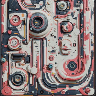 Petalopolis style, Midjourney V6.1: creative pattern composition