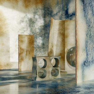 Etchrover style, Midjourney V6.1: abstract 3D render