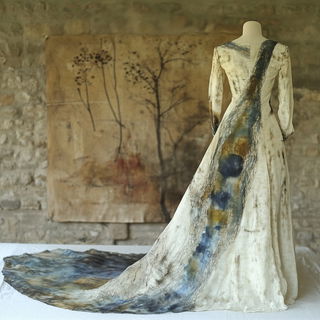 Etchrover style, Midjourney V6.1: haute-couture fashion outfit