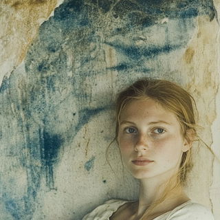 Etchrover style, Midjourney V6.1: photographic portrait of female protagonist