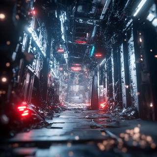 Nebulith style, Midjourney V6.1: abstract 3D render