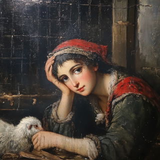 Nebulith style, Midjourney V6.1: classical 18th-century oil painting