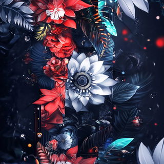 Nebulith style, Midjourney V6.1: creative pattern composition