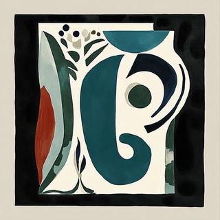 Folkloreflux style, Midjourney V6.1: typographic composition with large letters