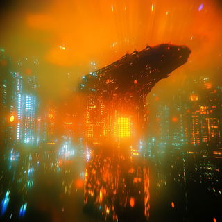 Inkgrid Constructivism style, Midjourney V6.1: cinematic shot from sci-fi movie