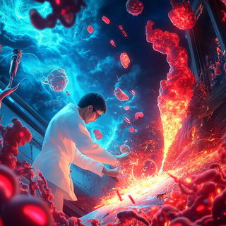 Bluebird Elevation style, Midjourney V6.1: editorial illustration for popular scientific magazine cover