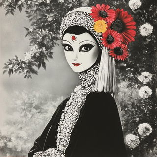 Glimmercaravan style, Midjourney V6.1: traditional folk art