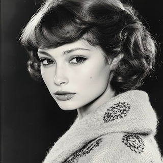 Glimmercaravan style, Midjourney V6.1: photographic portrait of female protagonist