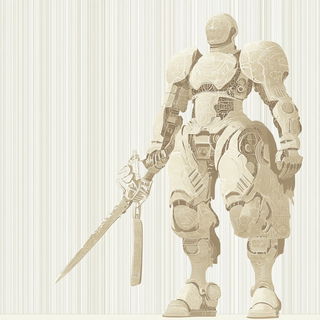 The Gutter Riot style, Midjourney V6.1: concept art character design of retropunk steam knight