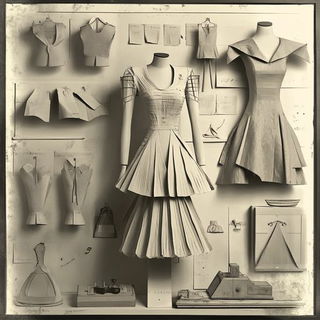 Cinematurn style, Midjourney V6.1: haute-couture fashion outfit