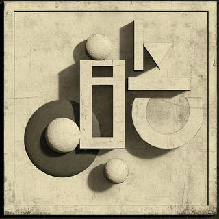Cinematurn style, Midjourney V6.1: typographic composition with large letters