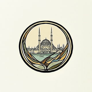 Kintsurveillance style, Midjourney V6.1: bold minimalist logo design for Istanbul city municipal services