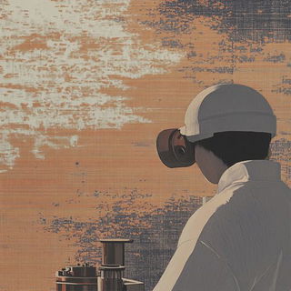 Tenon Stillfields style, Midjourney V6.1: editorial illustration for popular scientific magazine cover