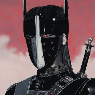 Enamelgrid Tropica style, Midjourney V6.1: concept art character design of retropunk steam knight