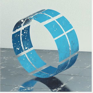 Orangeteal Monumentalism style, Midjourney V6.1: abstract 3D render