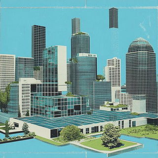 Orangeteal Monumentalism style, Midjourney V6.1: megacity with futuristic bioarchitecture