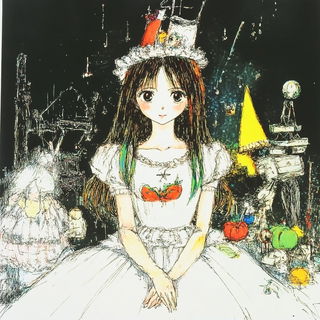 Pastel Phyllocubism style, Midjourney V6.1: retro fairy-tale illustration