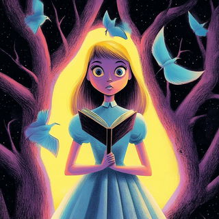 Cloakscarcity style, Midjourney V6.1: retro fairy-tale illustration