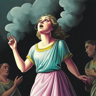Cloakscarcity style, Midjourney V6.1: classical 18th-century oil painting