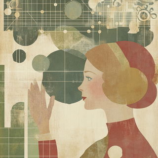 Brushwave Folklorics style, Midjourney V6.1: editorial illustration for popular scientific magazine cover
