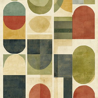 Brushwave Folklorics style, Midjourney V6.1: creative pattern composition