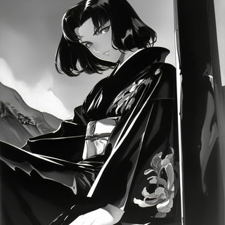 Chromacastellation style, Midjourney V6.1: black-and-white manga comic strip