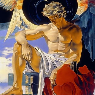 Chromacastellation style, Midjourney V6.1: classical 18th-century oil painting