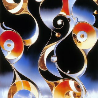 Chromacastellation style, Midjourney V6.1: creative pattern composition