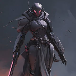 Violet Shoreline Minimalism style, Midjourney V6.1: concept art character design of retropunk steam knight