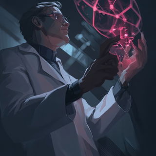 Violet Shoreline Minimalism style, Midjourney V6.1: editorial illustration for popular scientific magazine cover