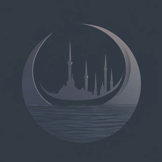 Violet Shoreline Minimalism style, Midjourney V6.1: bold minimalist logo design for Istanbul city municipal services