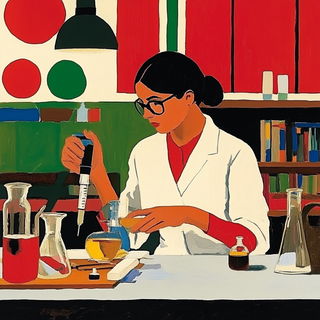 Ornamentaleon style, Midjourney V6.1: editorial illustration for popular scientific magazine cover