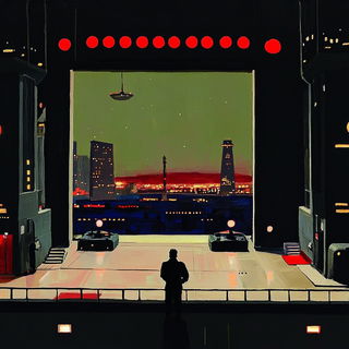 Ornamentaleon style, Midjourney V6.1: cinematic shot from sci-fi movie