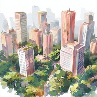 Redblock Chiaroscuro style, Midjourney V6.1: megacity with futuristic bioarchitecture
